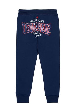 pantalone in cotone blu DSQUARED KIDS | DQ2717D0ACCDQ880